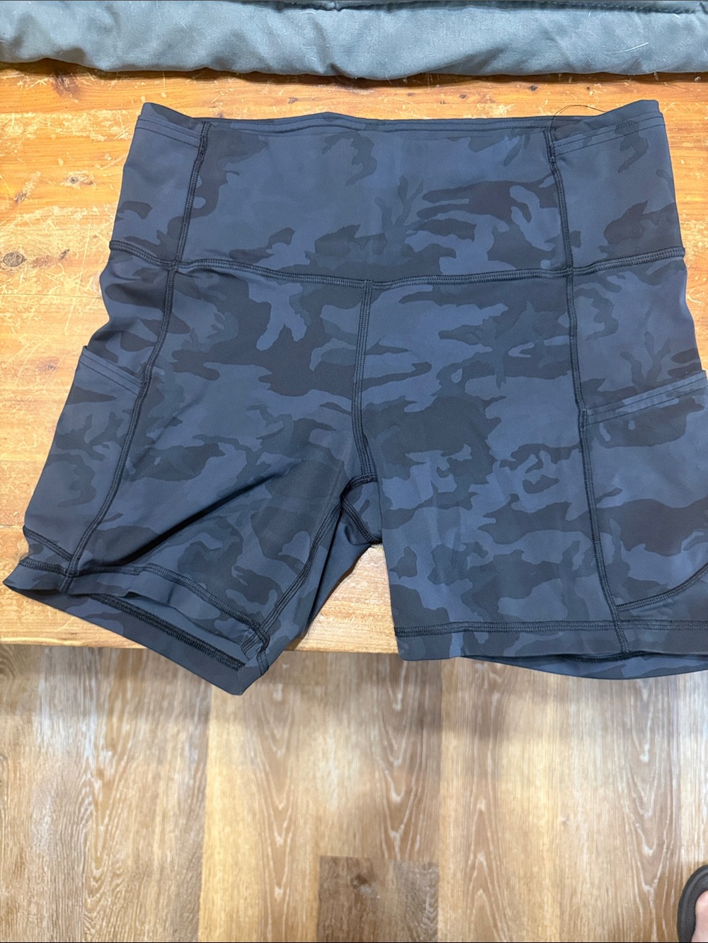 lululemon athletica Fast and Free Black Camo High-Waist Shorts